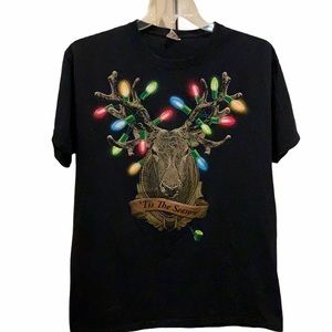 Dec. 25th Reindeer Christmas Lights Tshirt